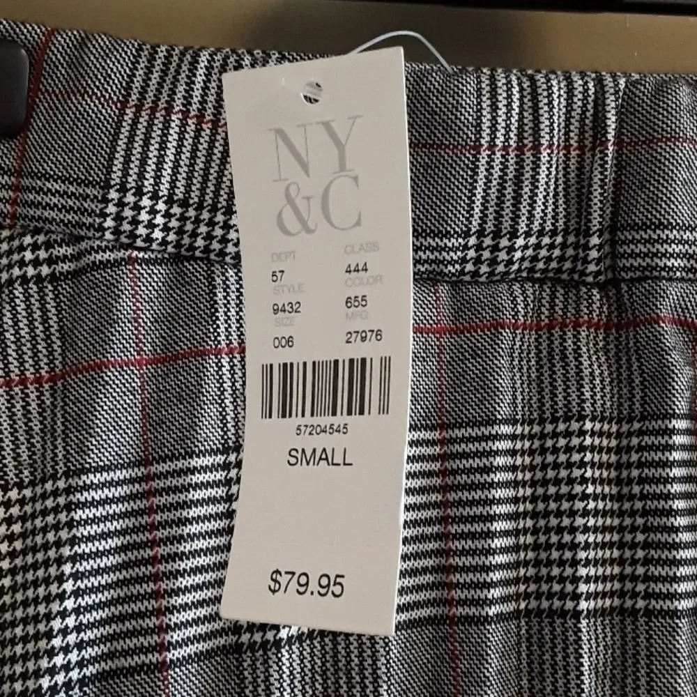 7th AVENUE Design plaid pleated skirt